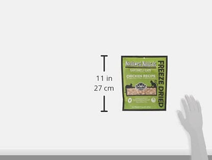 Northwest Naturals Freeze-Dried Chicken Cat & Kitten Food – Bite-Sized Nibbles – Healthy, Limited, Human-Grade Ingredients, All-Natural, High-Protein Raw Diet – Complete & Balanced, Made in USA, 11 oz