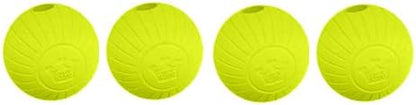 Chew King,Dog 3 Inch Supreme Rubber Balls (4-Pack)for Large Breeds
