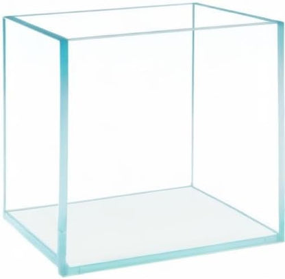 Cube Rimless Frameless Extra Clear All Glass Aquarium, Low Iron Glass Tank, 5mm Glass, White Leveling Mat Included, w/Lids Options