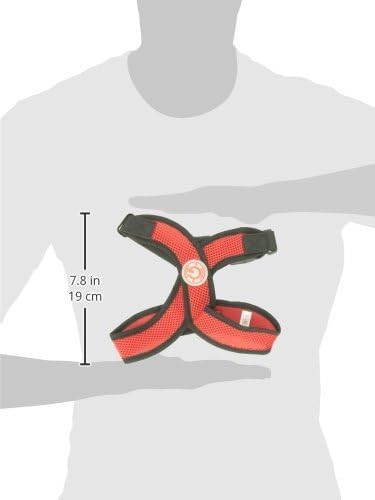 Gooby Comfort X Head in Harness - Red, Large - No Pull Small Dog Harness, Patented Choke-Free X Frame - Perfect on The Go Dog Harness for Medium Dogs No Pull or Small Dogs for Indoor and Outdoor Use