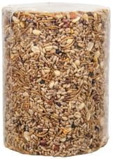 JCs Wildlife Bugs Nuts and Berries Premium Bird Seed Large Cylinder with Hole, 3.8 lb (4)