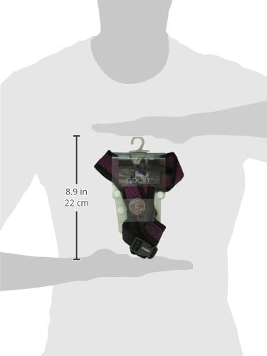 Gooby Comfort X Head In Harness - Purple, Medium - No Pull Small Dog Harness, Patented Choke-Free X Frame - Perfect on the Go Dog Harness for Medium Dogs No Pull, Small Dogs for Indoor and Outdoor Use