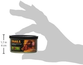 Exo Terra Specialty Reptile Food - Canned Unshelled Snails for Reptiles - Nutrient-Rich, Softened Exoskeleton for Easy Digestion - No Live Insects Needed - Convenient, Ready-to-Serve Meal