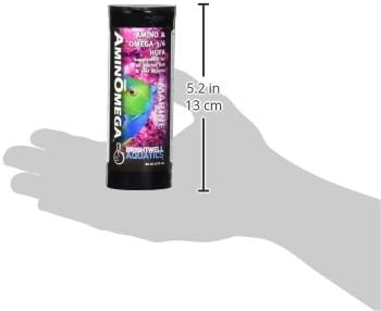 Brightwell Aquatics AminOmega - Amino & Omega - 3/6 HUFA Supplement for All Marine Fish & Reef Aquariums 60-ml