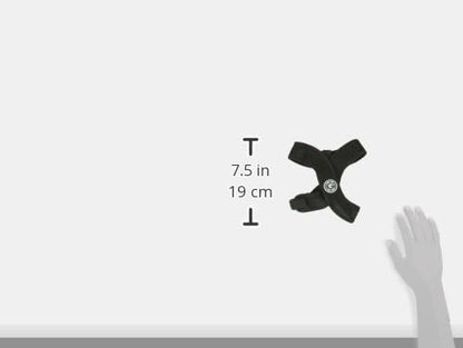 Gooby Comfort X Head In Harness - Black, Medium - No Pull Small Dog Harness Patented Choke-Free X Frame - Perfect on the Go Dog Harness for Medium Dogs No Pull or Small Dogs for Indoor and Outdoor Use