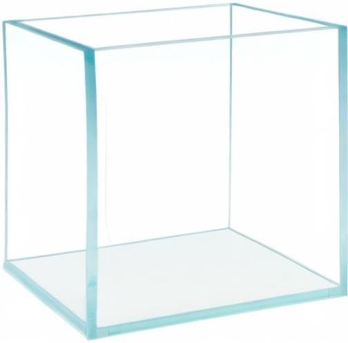 Cube Rimless Frameless Extra Clear All Glass Aquarium, Low Iron Glass Tank, 5mm Glass, White Leveling Mat Included, w/Lids Options