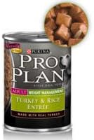 Purina Pro Plan Canned Dog Food Weight Management Turkey & Rice 13 oz
