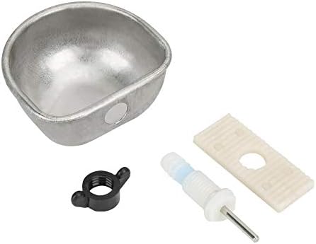 10PCS Stainless Steel Rabbit Water dispenser Rabbit Water Feeder with Bowl Automatic Rabbit Drinker Removable Hanging Pet Cage Water Bowls Rabbit Drinking Equipment