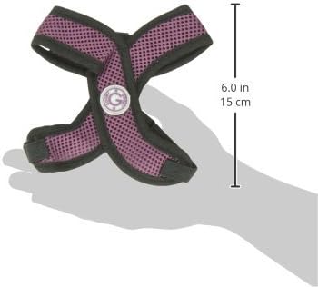 Gooby Comfort X Head in Harness - Purple, Small - No Pull Dog Harness with Patented Choke-Free X Frame for Small to Medium Dogs Indoor/Outdoor Use