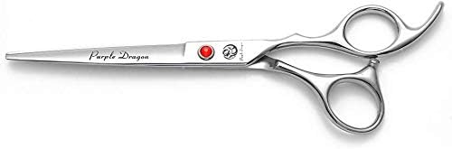 Purple Dragon 5"/5.5"/6"/6.5"/7"/7.5"/8"/9"/10" Sharp Edge Hair Cutting Shears Pet/Puppy/Cat Grooming Scissors with Bag - Perfect for Barber or Dog Groomer