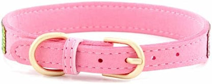 Serijoars Small Dog Collar with Rhinestone Crystal Diamond Colorful Bling Girl Puppy Cat Collars (S, Pink2)