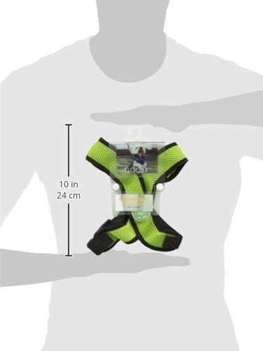 Gooby Comfort X Head In Harness - Green, Large - No Pull Small Dog Harness, Patented Choke-Free X Frame - Perfect on the Go Dog Harness for Medium Dogs No Pull or Small Dogs for Indoor and Outdoor Use