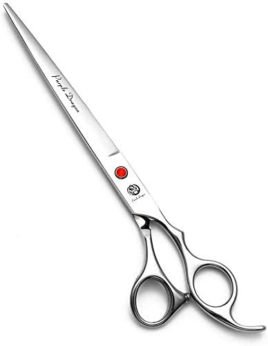 Purple Dragon 5"/5.5"/6"/6.5"/7"/7.5"/8"/9"/10" Sharp Edge Hair Cutting Shears Pet/Puppy/Cat Grooming Scissors with Bag - Perfect for Barber or Dog Groomer