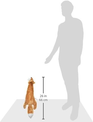 Best Pet Supplies Squeaky Dog Toys with Soft Durable Fabric for Small, Medium and Large Pets Interactive Toy for Indoor Play, Supports Active Biting and Play - Fox, Large