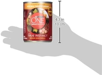 Purina ONE Wet Dog Food True Instinct Classic Ground Grain-Free Formula With Real Turkey And Venison High Protein Wet Dog Food - (Pack of 12) 13 oz. Cans