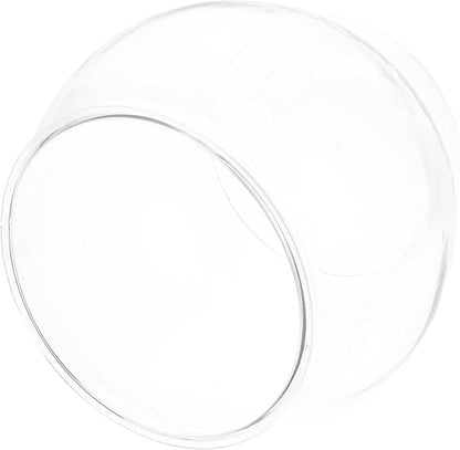 Balacoo Fish Bowl Plastic Transparent Round Fish Tank Desktop Small Aquarium Clear Bubble Bowl Goldfish Turtle Tank Hydroponic Planter Container
