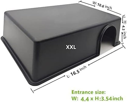 Amypet Large Snake Hides for Ball Pythons and Different Reptiles Durable Material Easy to Clean 16.5 x10.6 x 4.3inch (XXL)