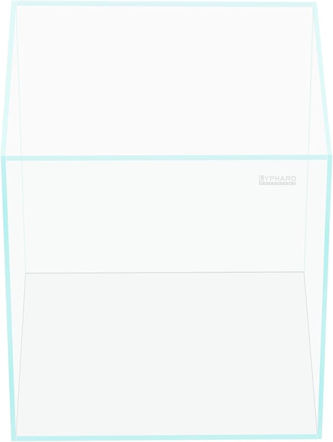 LYPHARD AQUARIUMS Tall Rimless Aquarium 3 Gallon, Ultra Clear Low Iron Nano Fish Tank for Betta, L7.9×W7.9×H11.8 Glass Thickness 5mm with EVA Foam Leveling Mat