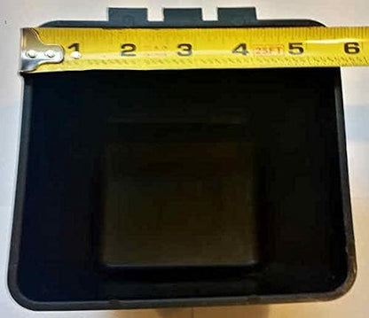 Cage Cups Square 1.2 Quart / 38 fl oz Water Dish for Poultry, Dogs, Cats, Hanging Feed & Water Cage Cups (1, Black)