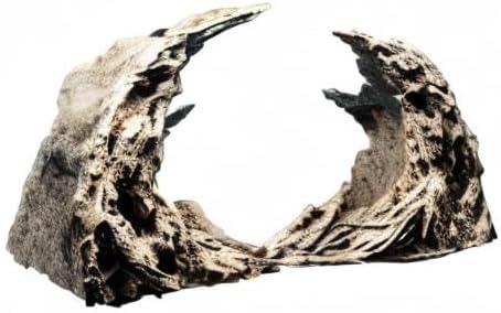 Novelsite Premium Large Sandstone Canyon Rock Formation - Lifelike Aquarium Decor for Fish Tank, 17" x 8.6" x 5" - Enhance Aquatic Landscape with Realistic Natural Look