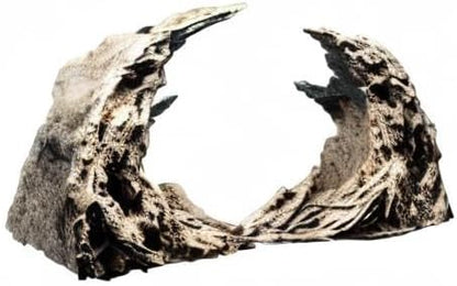 Novelsite Premium Large Sandstone Canyon Rock Formation - Lifelike Aquarium Decor for Fish Tank, 17" x 8.6" x 5" - Enhance Aquatic Landscape with Realistic Natural Look