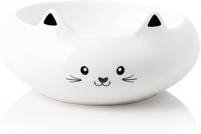 Stocking Stuffers for Teen Girls, Cute Room Decor, Key Holder, Desk Décor, Ceramic Clip Holder, Trinket Dish, Cat Food Bowl, Kitten Water Bowls with 7.1oz Capacity, Multi-Use & Gifts for Girl