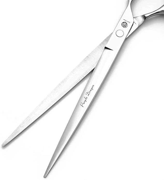 Purple Dragon 5"/5.5"/6"/6.5"/7"/7.5"/8"/9"/10" Sharp Edge Hair Cutting Shears Pet/Puppy/Cat Grooming Scissors with Bag - Perfect for Barber or Dog Groomer