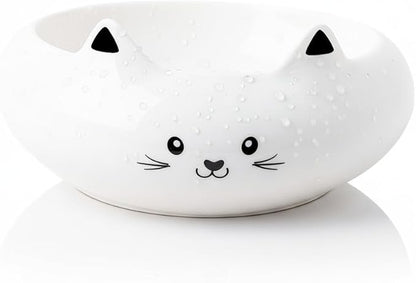 Stocking Stuffers for Teen Girls, Cute Room Decor, Key Holder, Desk Décor, Ceramic Clip Holder, Trinket Dish, Cat Food Bowl, Kitten Water Bowls with 7.1oz Capacity, Multi-Use & Gifts for Girl