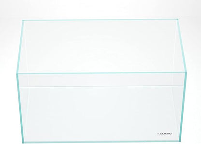 LANDEN 90P 55 Gallon Rimless Low Iron Aquarium Tank,W35.4×D19.7×H19.7 in(90x50x50cm) 10mm Thickness with Black Nano Foam Leveling mat Included