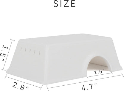 Snake Hide, Leopard Gecko Tank Accessories for Reptile Ball Python Crested Gecko Lizard Bearded Dragon - WhiteHideS