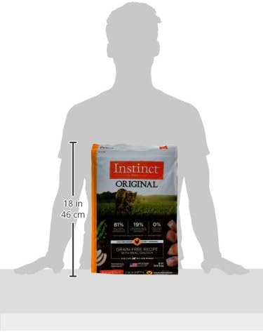 Instinct Original Dry Cat Food, Raw Coated Kibble, High Protein, Grain Free Recipe - Real Chicken, 11 lb. Bag