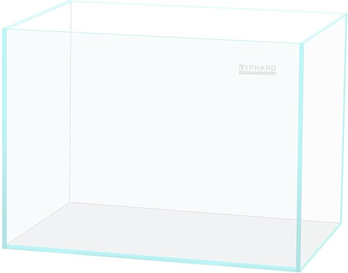 LYPHARD AQUARIUMS 9.5 Gallon Rimless Aquarium, Ultra Clear Glass Low Iron Small Fish Tank for Betta, L15.7×W11.8×H11.8 Inches Thickness 5mm with EVA Foam Mat Included