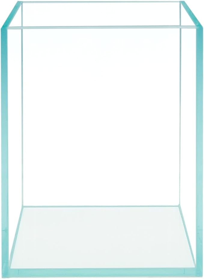Nano Tall Rimless Frameless Extra Clear Glass Aquarium, Low Iron Glass Tank, 5mm Glass, White Leveling Mat Included, w/Lids Options