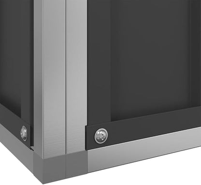 Galvanized Steel Large Flight King Bird Cage with Extension, Steel Outdoor Aviary, Outdoor Indoor Large Bird Cage Aviary Pet House for Cockatiels African Parakeets, 490.6"x81.5"x83.5",-314