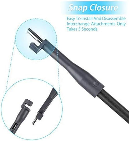 Carefree Fish 4IN1 Aquarium Cleaning Tools Long Handle Adjustable Length 18~24Inch Fish Tank Cleaner Kit Alage Scraper Scrubber Brushes Set