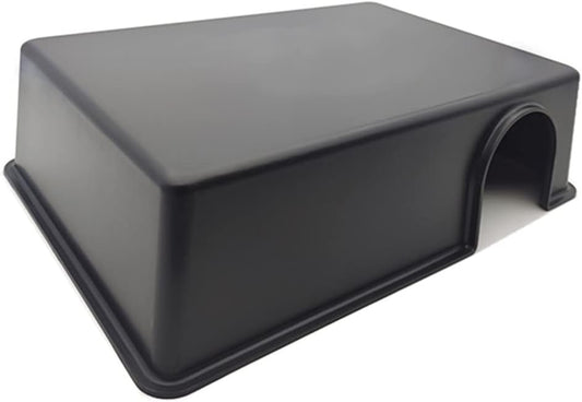 LEOTERRA Large Snake Hides Reptile Hides for Ball Pyhtons Large Snakes Use Humid Hides 13"X8.66"X3.15" (L) Durable and Easy to Clean Can Also be Used as a mole, Hamster, Guinea Pig, Ferret Hideout