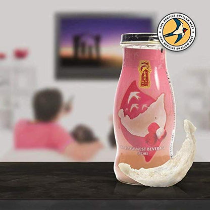 Golden Nest Premium Bird Nest Drink, Swallow Bird Nest 100% Natural - Made in USA, (燕窩) 12 bottles x 240 ml (8oz) (Lychee)
