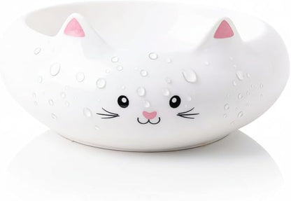 Cat Bowls, Cat Food Bowl, Ceramic Cute Kitten Bowls for Food and Water 7.1oz, Small Dog Feeding Dish for Whisker Fatigue Friendly, Home Decor Bowl, Key Holder, Desk Decor, Multi-Use