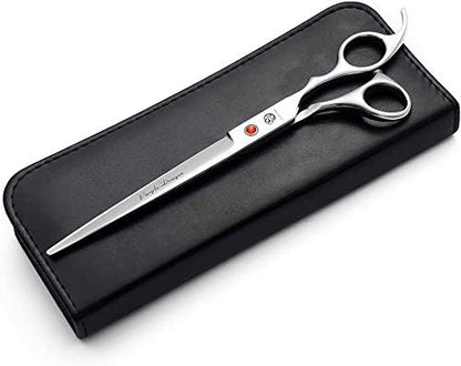 Purple Dragon 5"/5.5"/6"/6.5"/7"/7.5"/8"/9"/10" Sharp Edge Hair Cutting Shears Pet/Puppy/Cat Grooming Scissors with Bag - Perfect for Barber or Dog Groomer