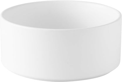 6'' Ceramic Dog Bowl - 30Oz Classic Dogs Food & Water Bowl for Small and Medium Breed Dogs, Heavy Duty Non-Slip Dog Dishes, Food Grade Stoneware Pet Bowl, Dishwasher & Microwave Safe, White