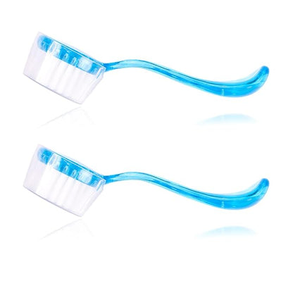 2 Pack Hedgehog Bath Brush, Guinea Pig Massage Combs, Cleaning Supplies, fit Hamster, Ferrets, Rats, Chinchilla - Blue