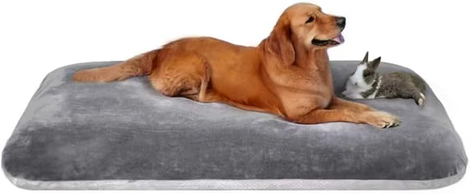 Dog Bed for 150 Pounds Dogs, Super Comfy Large Bed, 47 Inches Orthopedic Sleeping Mattress for XL Dogs, Jumbo Size with Anti Slip Bottom, with Removable and Washable Cover