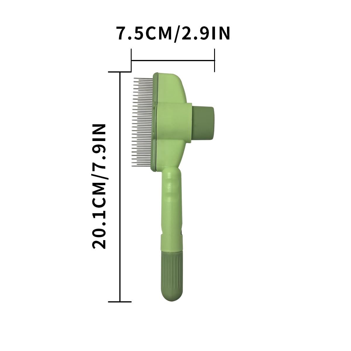 2PCS Cat Comb Dog Hair Comb，Pet Grooming Cleaning Comb，Pet Hair Removal Tool with Release Button