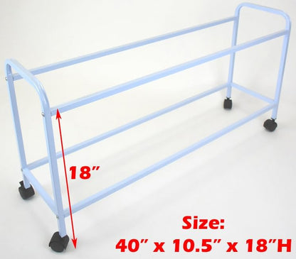 Extra Large 38"x11"x15"H Stackable Breeder Bird Flight Triple Cage Side Breeding Nest Box Door Double Removable Center Dividers with Removable Rolling Stand