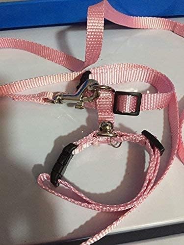 Adjustable Small Pet Hedgehog Harness for Training Playing Traction Rope (Pink)