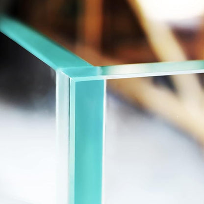 Ultra Clear Rimless Aquarium Tank 6-60 gallons Low Iron Glass (4.6Gal - Top Glass Canopy)