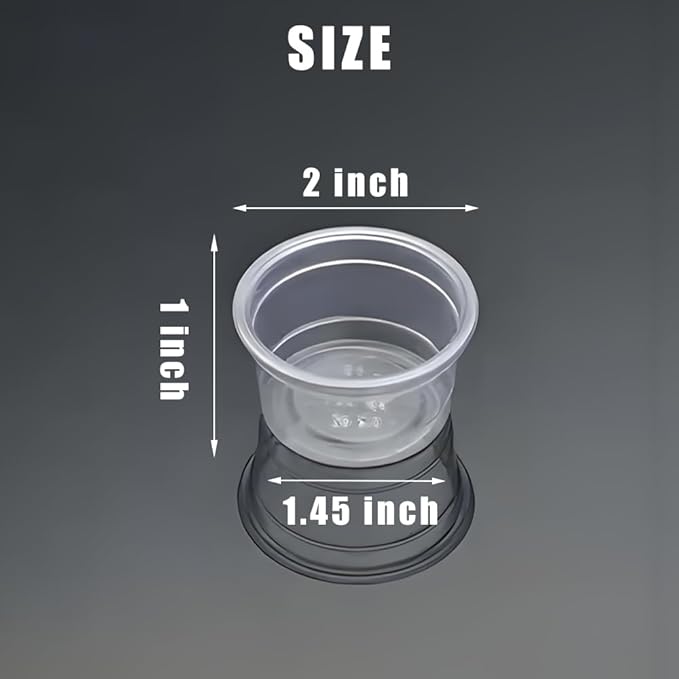 100Pieces 1oz Crested Gecko Food Cups