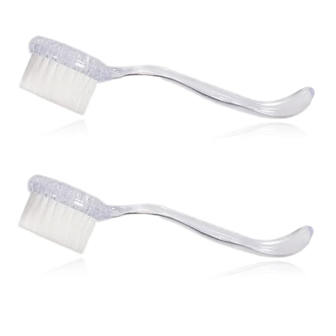 2 Pack Hamster Brush, Hedgehog Cleaning Supplies, Guinea Pig Massage Combs - Transparent