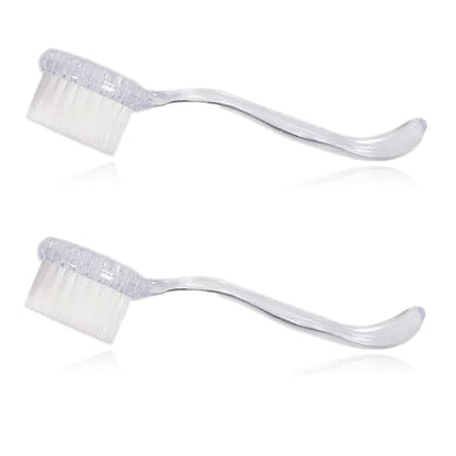 2 Pack Hamster Brush, Hedgehog Cleaning Supplies, Guinea Pig Massage Combs - Transparent