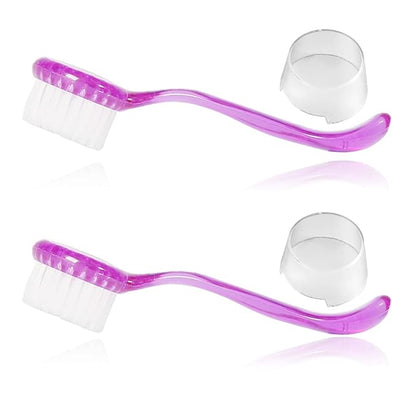 2 Pack Hamster Brush, Guinea Pig Massage Combs, Hedgehog Cleaning Supplies - Purple